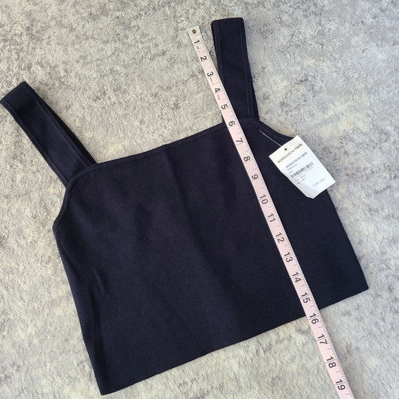 Willow Edie Knit Crop Top Only Navy Size Small - Picture 4 of 6